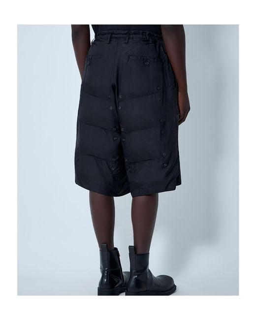 Yohji Yamamoto Blue Padded Shorts for men