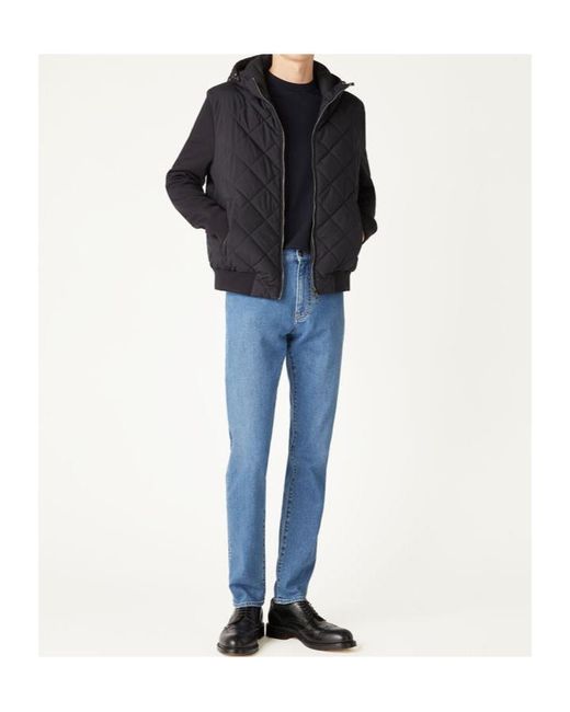 Loro Piana Blue Belt-Strap Jeans for men