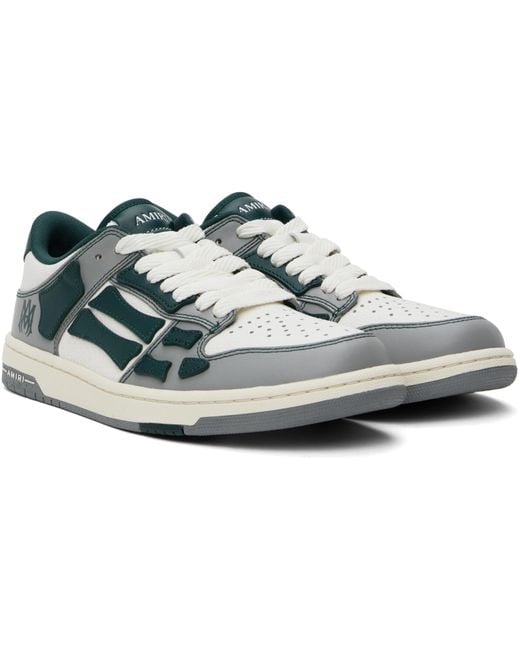 Amiri White Varsity Skel Top Low Sneakers for men