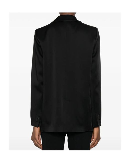 Forte_forte Black Single-Breasted Notched Jacket