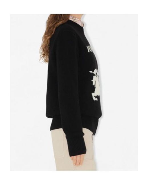 Burberry Black Luxurious Wool And Cashmere Blend