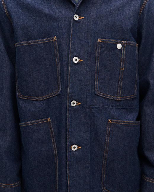 KENZO Blue Varsity' Embroidered Chore Jacket for men
