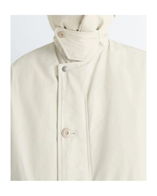 Lemaire Natural Bubble-Collar Puffer Jacket for men
