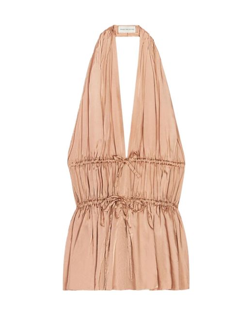 Dries Van Noten Pink Halterneck Top