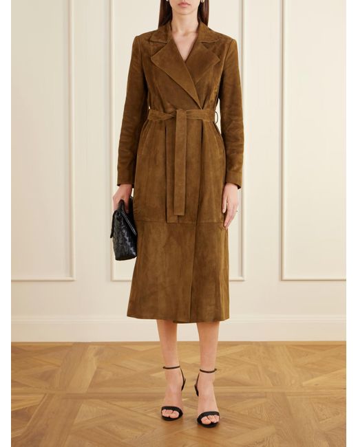 Nour Hammour Brown Long-Sleeved Coat