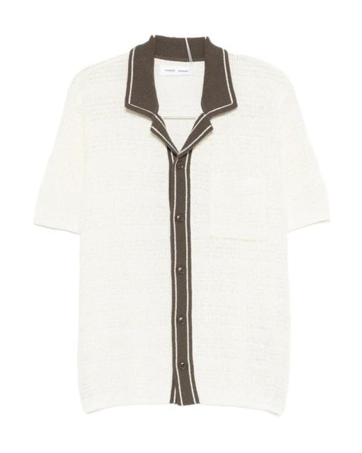 Samsøe & Samsøe White Short Sleeve Shirt for men