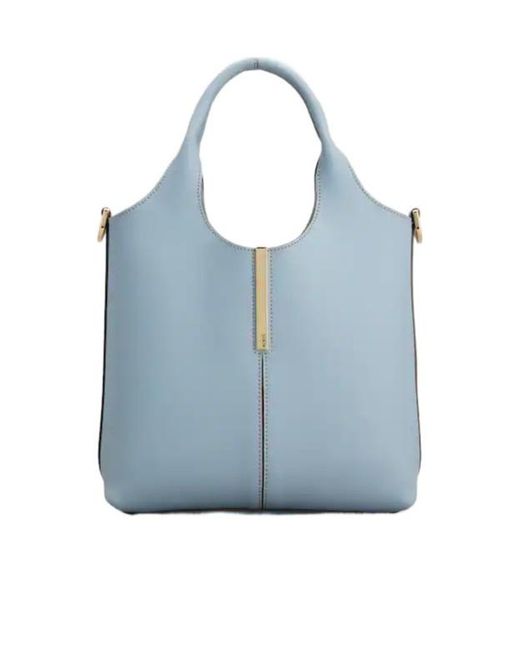 Tod's Blue Mini Leather Shoulder Bag