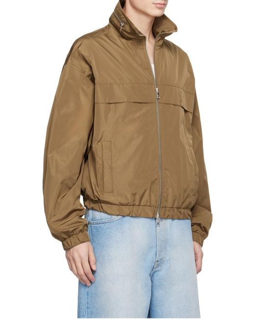 AMI Brown Coupe Zip Windbreaker for men