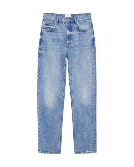 Anine Bing Blue Belt Loop Jeans