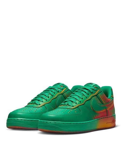 Nike Green Air Force 1 Heatmap for men