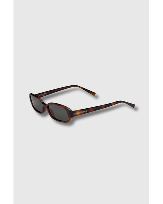 Saint Laurent White Full-Frame Sunglasses