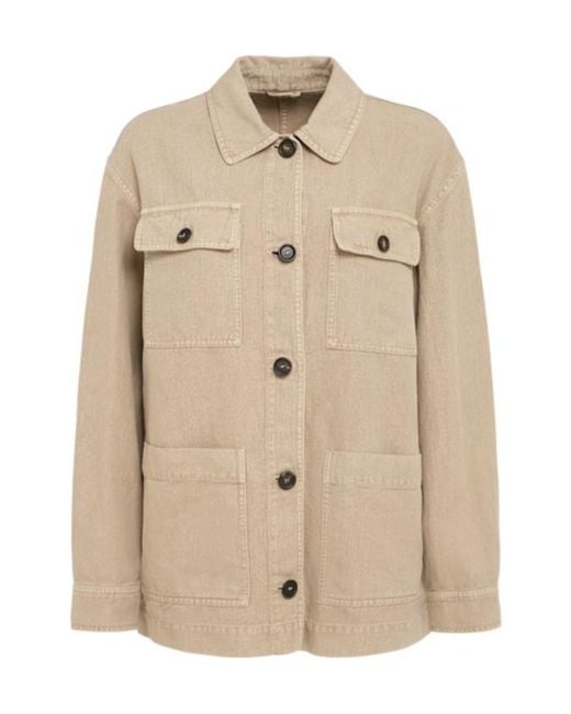 Brunello Cucinelli Natural Cotton Blend Jacket