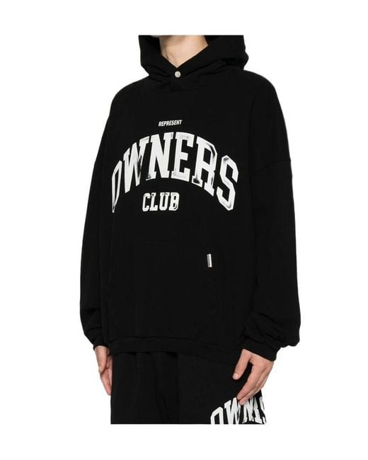 Represent Black Long-Sleeved Sweatshirt for men