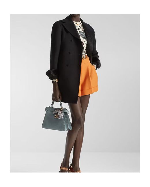 Fendi Black Wool Coat