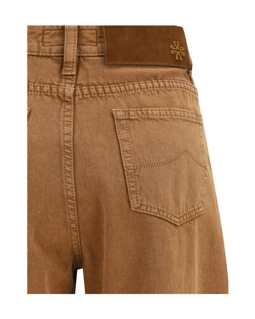 Jacob Cohen Brown Lila Wide-Leg Jeans