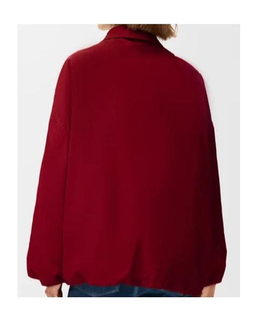 Loewe Red Crinkled Balloon Silhouette Jacket