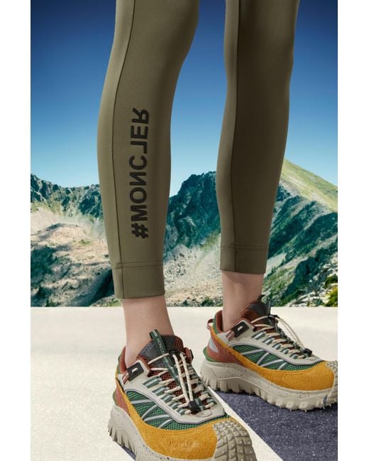 Moncler Green Jersey Leggings