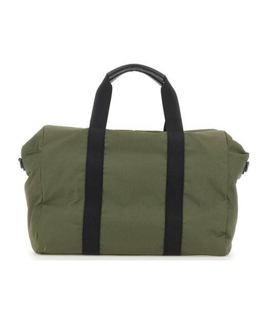 Gianni Chiarini Green Oslo Leather-Trim Tote Bag for men