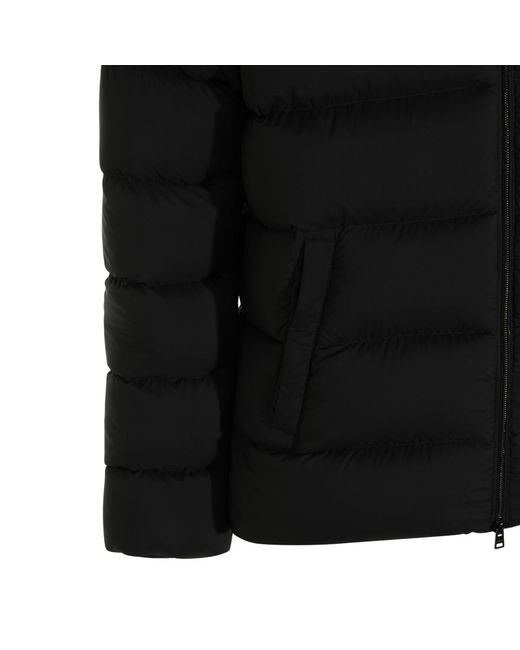 Herno Black High-Neck Down Blazer for men