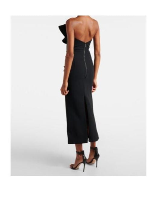 Maticevski Black Requiem Ruffled Maxi Dress
