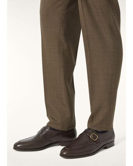 Loro Piana Brown Sergio Derby for men