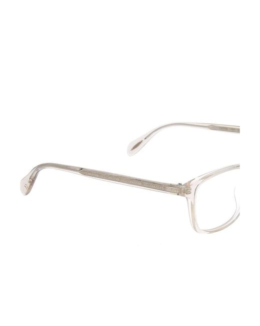 Oliver Peoples Natural Rectangular Frame Glasses for men