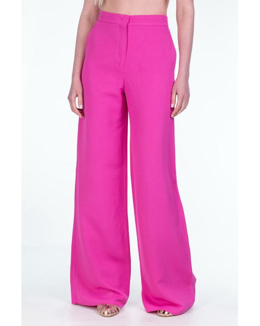 Max Mara Pink High-Waisted Casual Pants