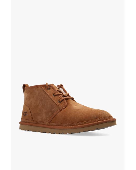 Ugg Brown Neumel Lace-Up Ankle Boots