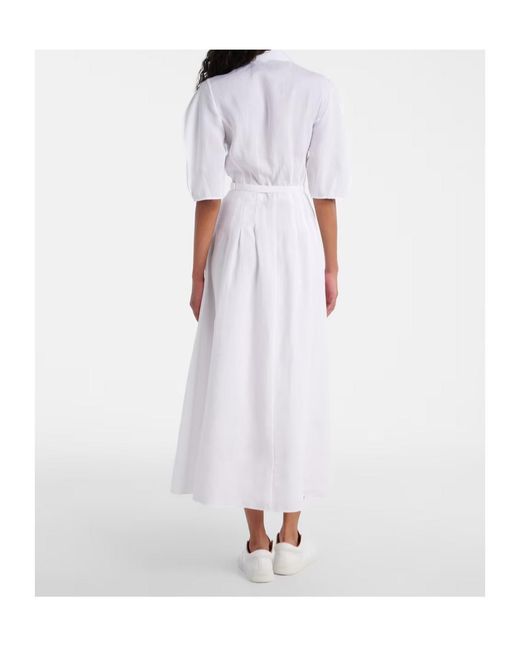 Gabriela Hearst White Short-Sleeved Dress