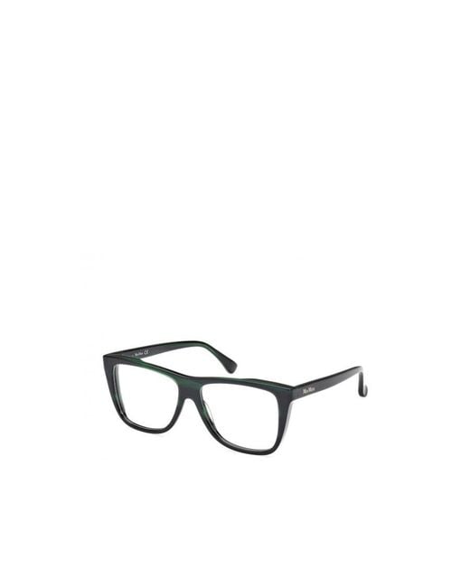 Max Mara White Square Frame Glasses