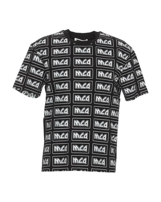 McQ Alexander McQueen Black Full Of Mcq Short-Sleeved T-Shirts for men