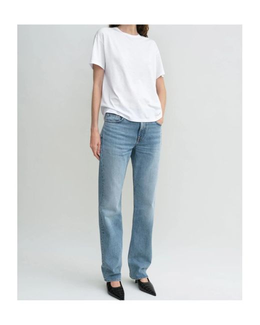 Totême  Blue Jeans With Belt Loops