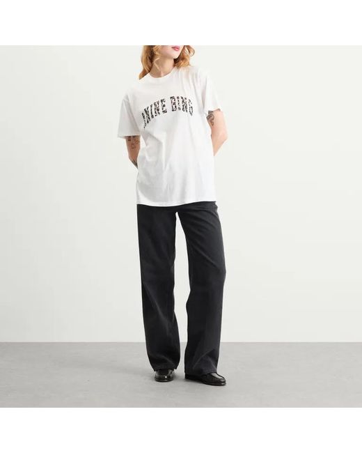 Anine Bing White Short-Sleeved T-Shirt