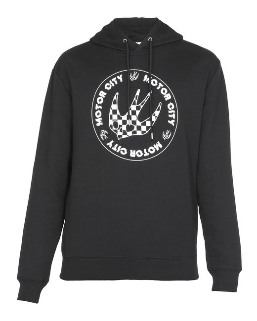 McQ Alexander McQueen Gray Checkerboard Printed Sweater for men