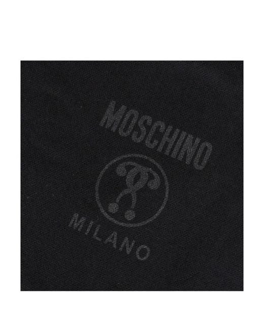 Moschino Blue Logo Scarf for men