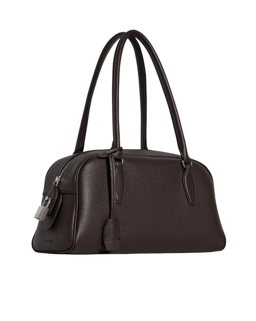 The Row Black India Small Top Handle Bag