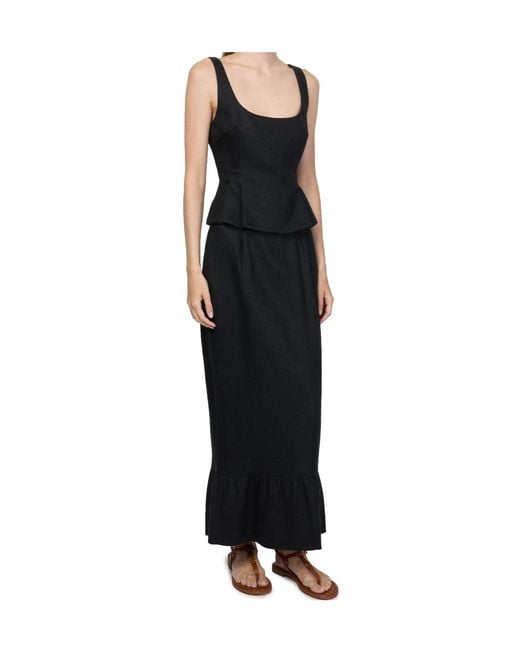 Posse Black Matilda Column Skirt