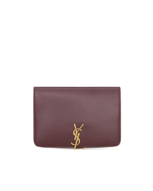 Saint Laurent Purple Voltaire Passport Case