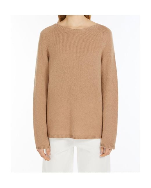 Max Mara Natural 'S Crewneck Long-Sleeved Jumper