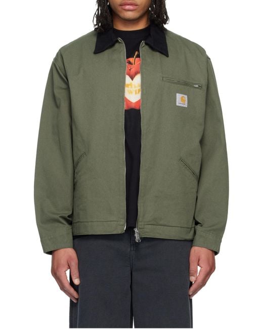 Carhartt Green Og Detroit Zip Jacket for men