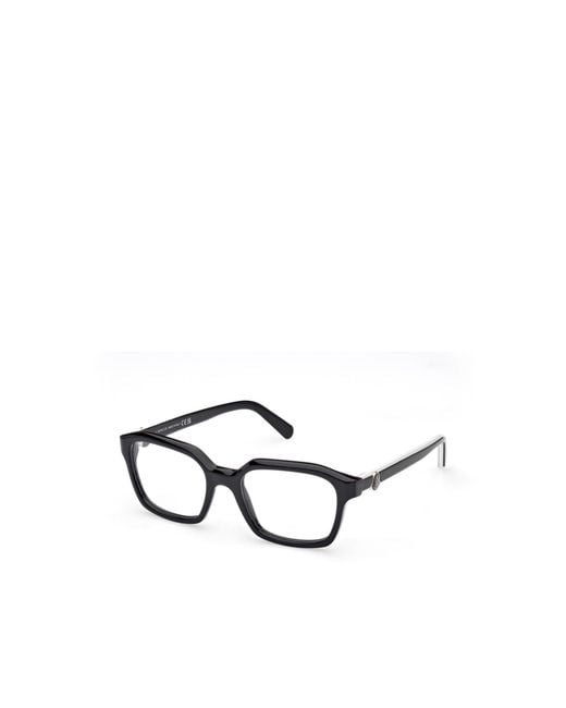 Moncler White Eyewear Square Frame Glasses for men