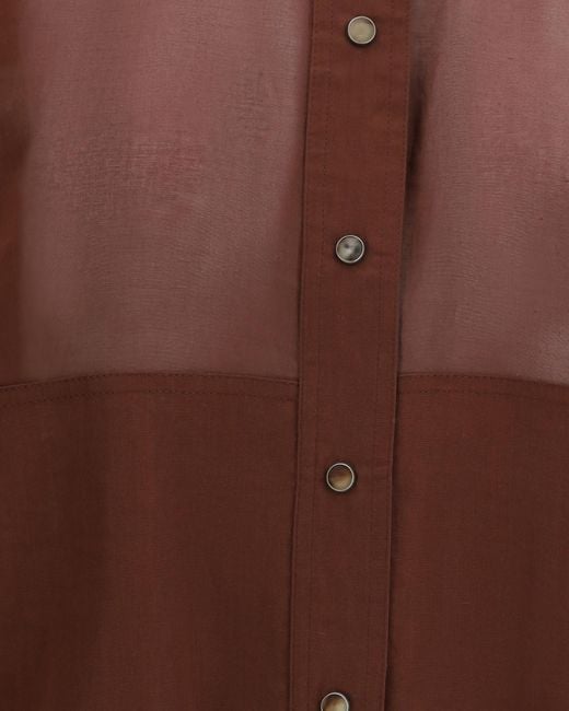 Brunello Cucinelli Brown Monili Outerwear Jacket