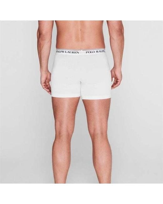 Polo Ralph Lauren White Three-Pack Of Logo Boxer Briefs for men