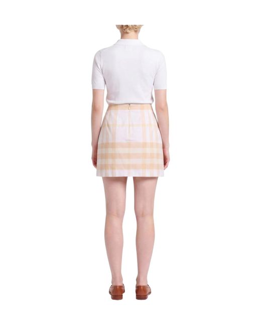 Burberry Natural Mini Skirts