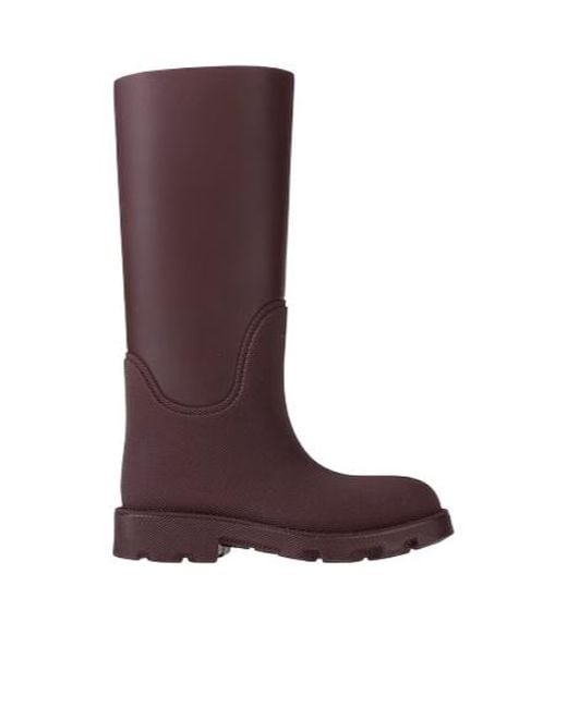 Burberry Brown Tall Rain Boots