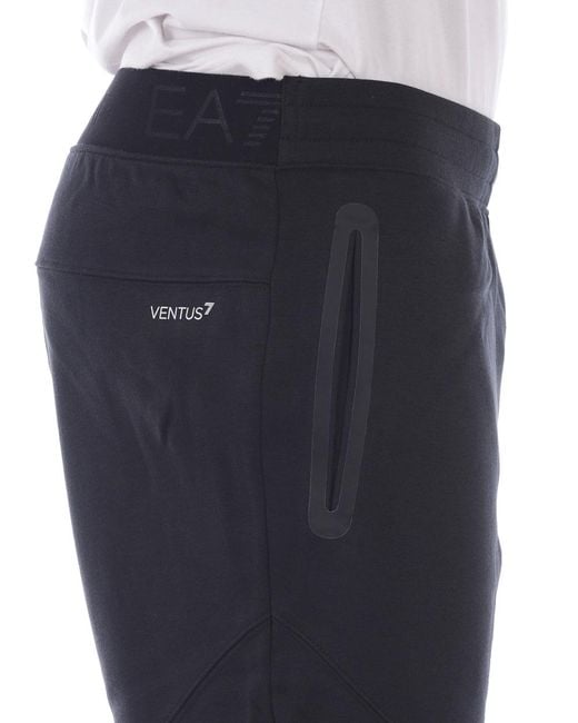 EA7 Blue Logo Sweatpants for men