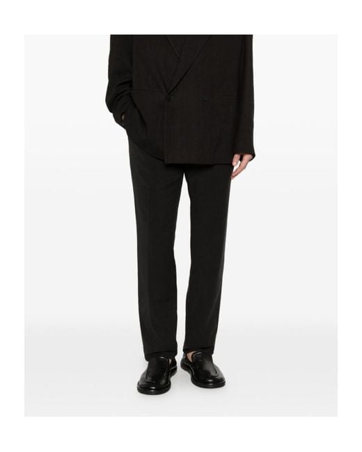 Dondup Black Regular Trousers for men