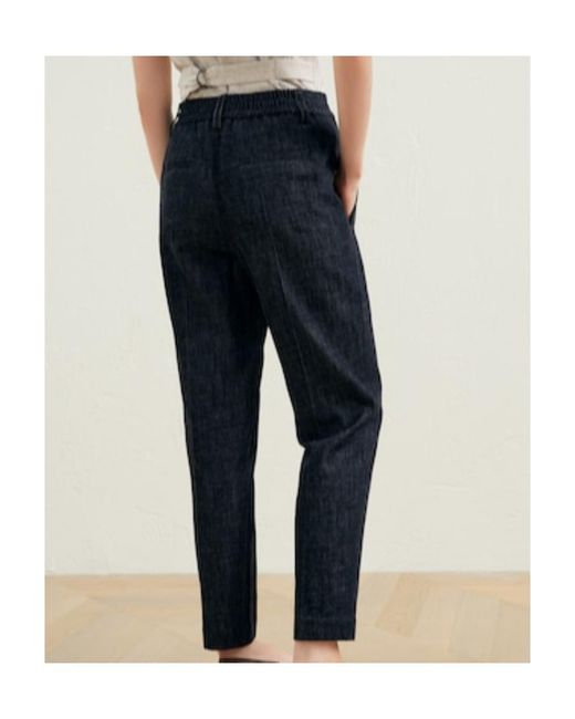 Brunello Cucinelli Black Elasticated Waistband Jeans