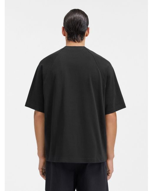 Jacquemus Black Typo Crewneck T-Shirt for men