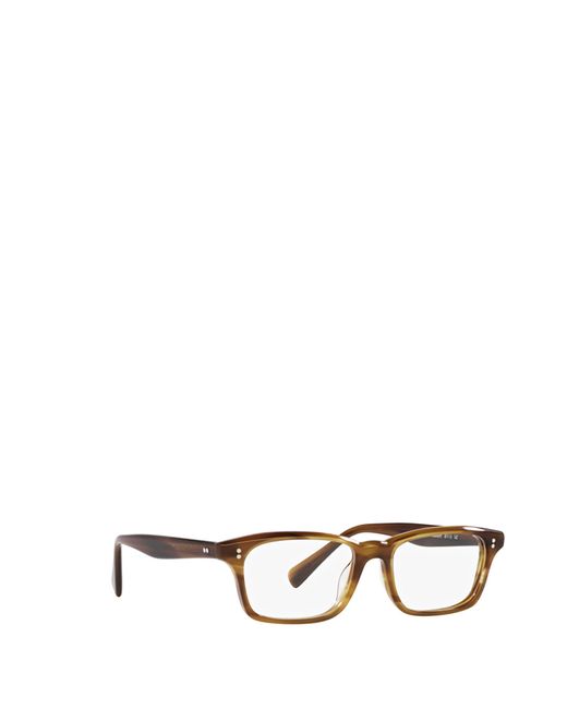Oliver Peoples White Edelson Rectangle-Frame Glasses for men